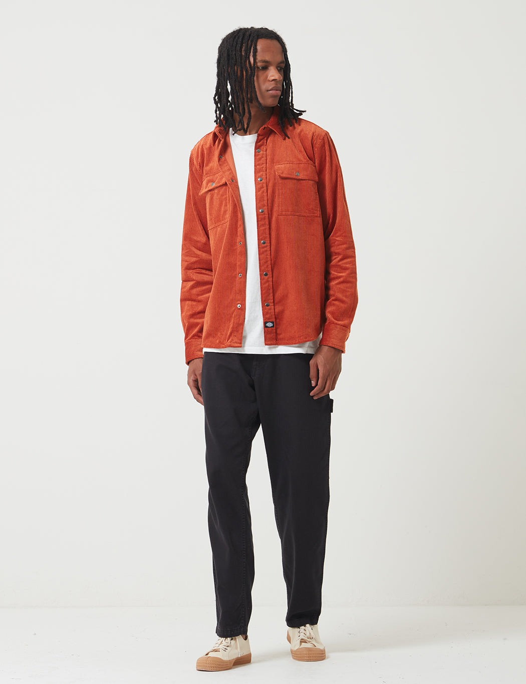 Ivel Cord Shirt - Rust Red