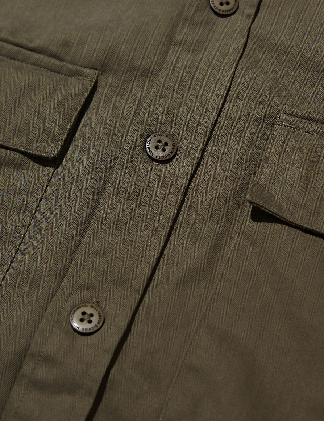 Tunnelton Herringbone Shirt - Dark Olive