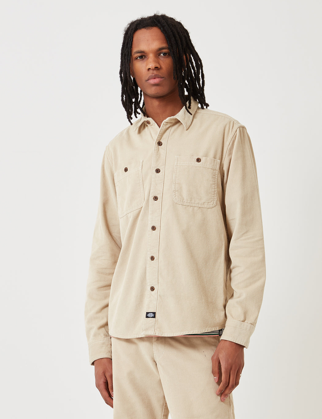 Bayville Cord Shirt - Oyster Grey