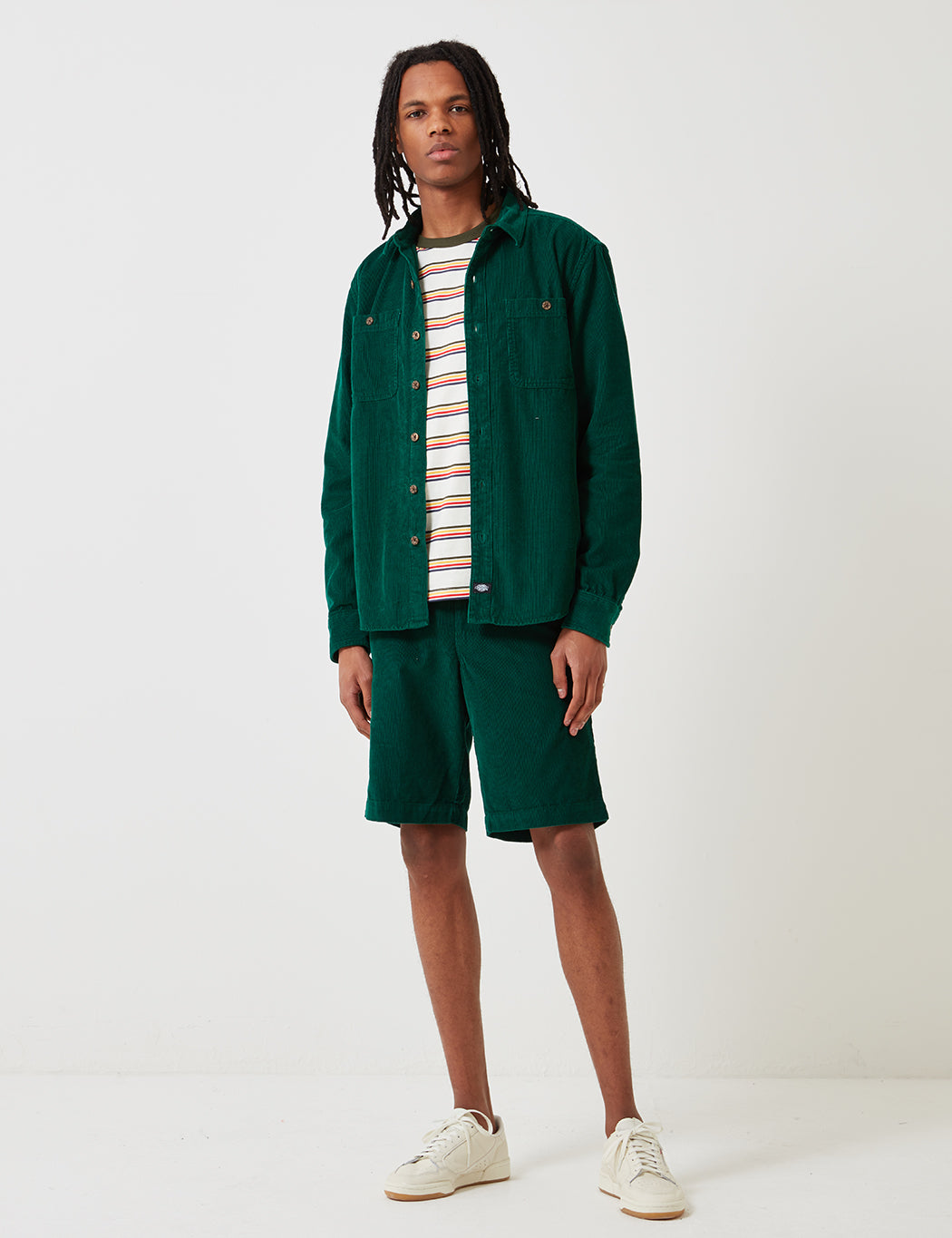 Bayville Cord Shirt - Scout Green
