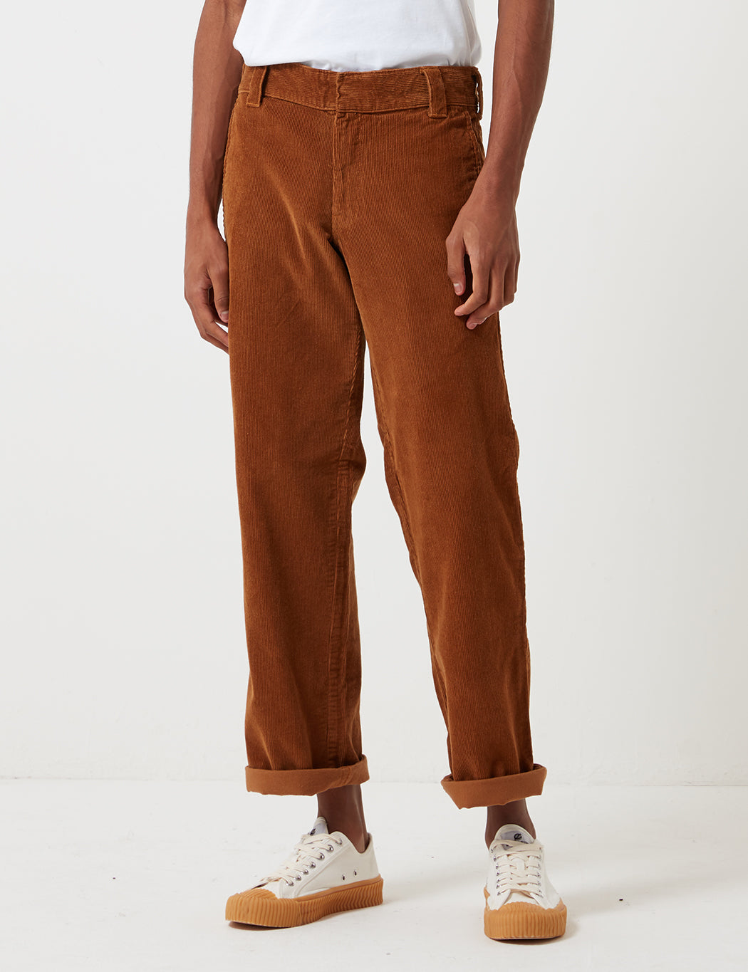 873 Cord Work Pant (Slim Straight) - Brown Duck