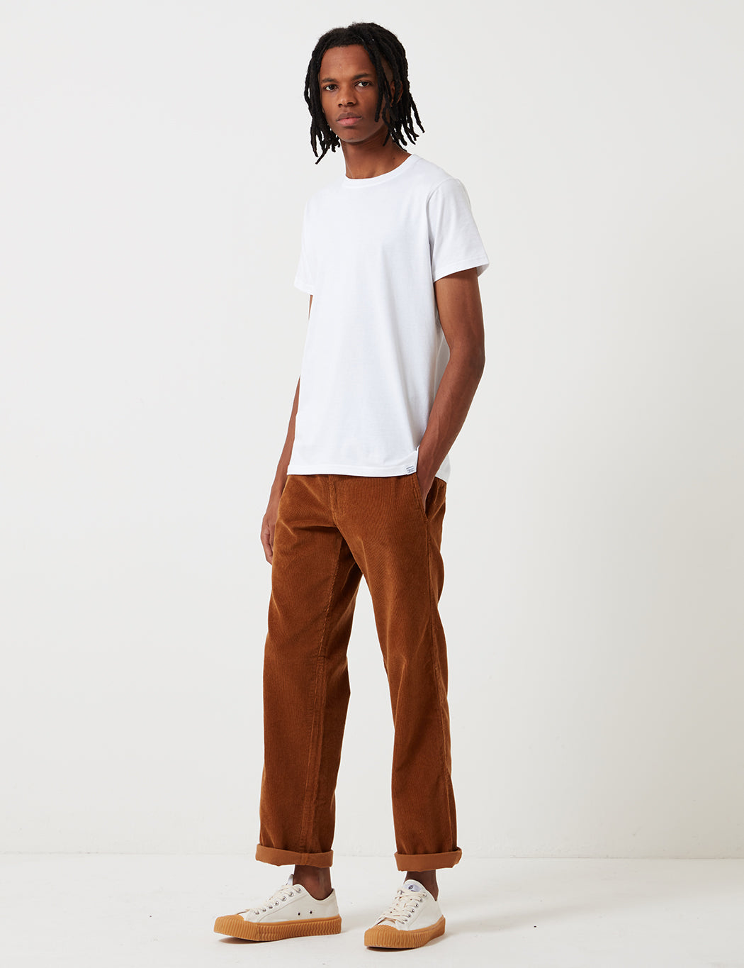 873 Cord Work Pant (Slim Straight) - Brown Duck