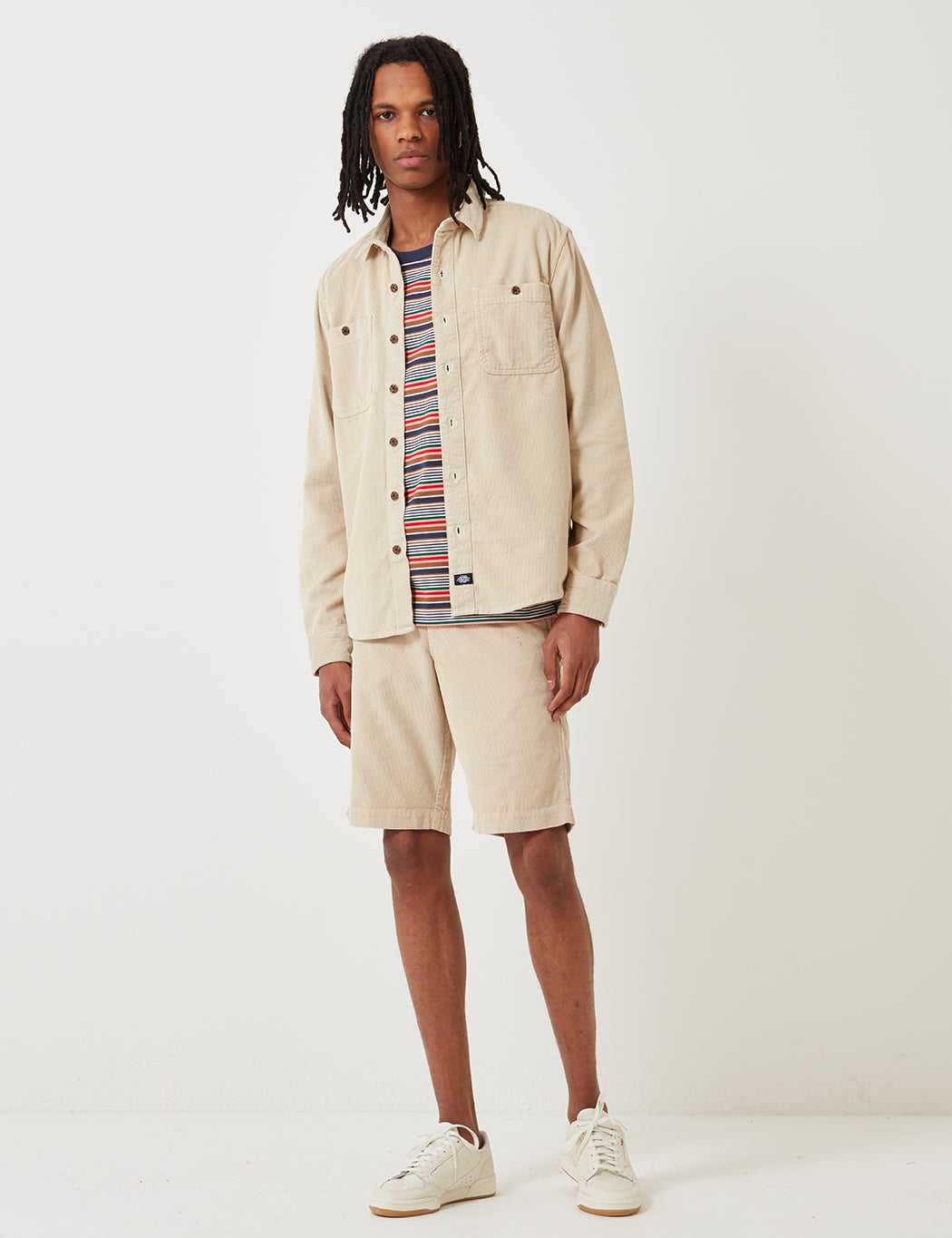 Fabius Cord Shorts - Oyster Grey