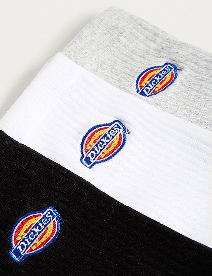 Valley Grove 3-Pack Socks - White/Black/Grey