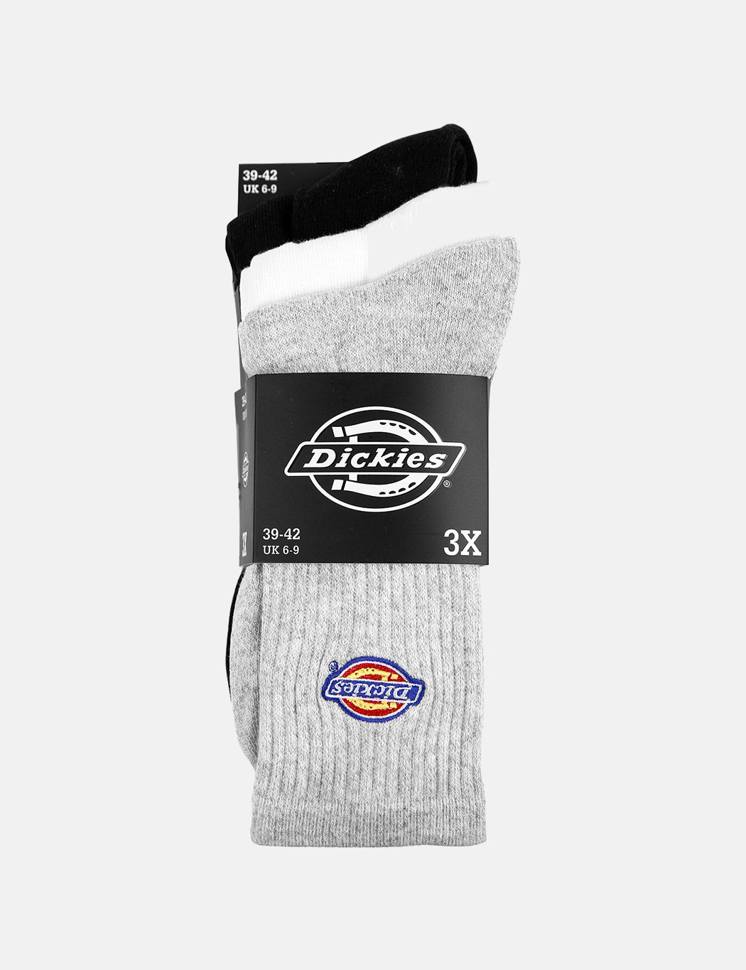 Valley Grove 3-Pack Socks - White/Black/Grey