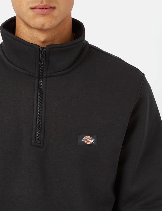 Oakport Quarter Zip Sweatshirt - Black