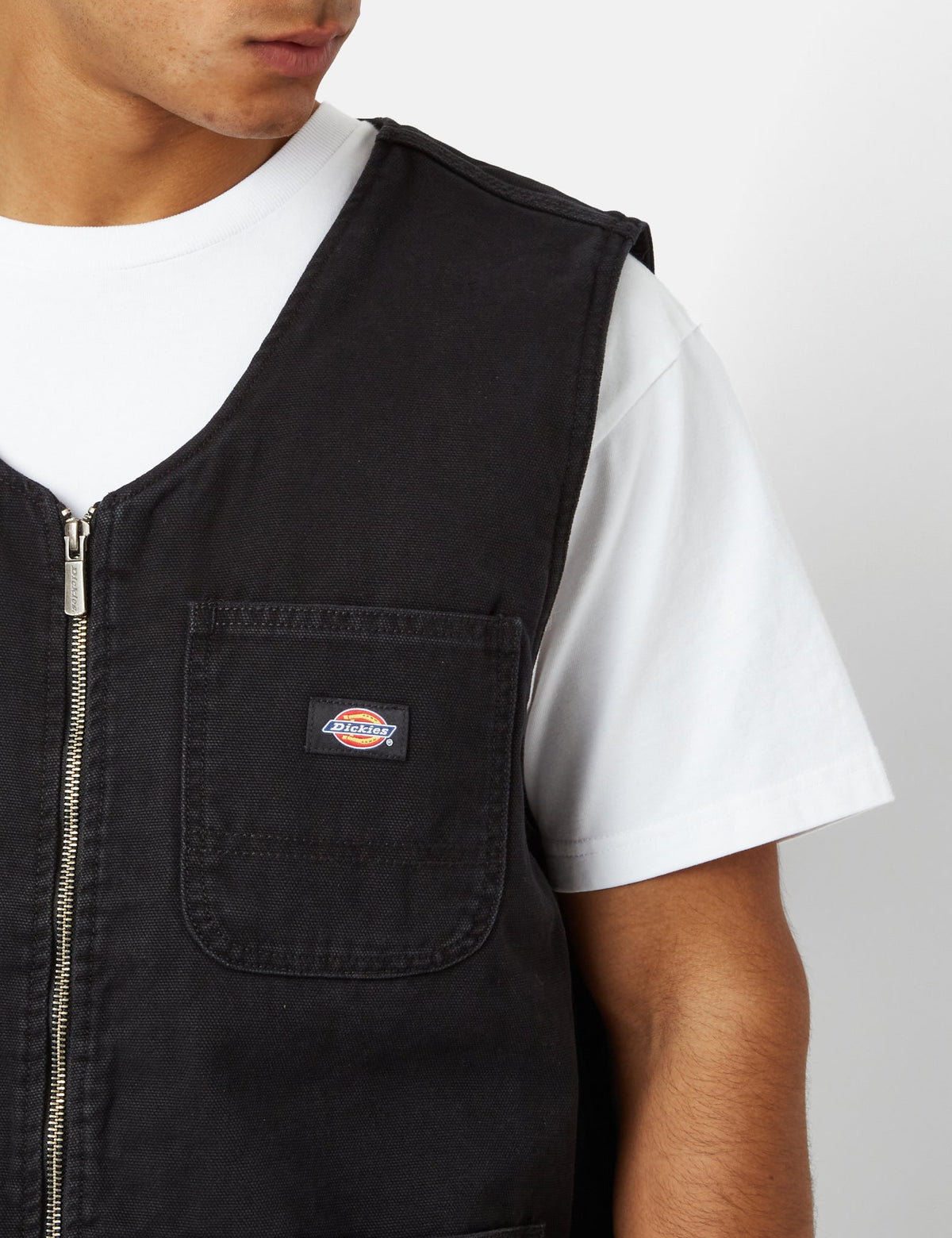 Duck Canvas Summer Vest - Stone Washed Black