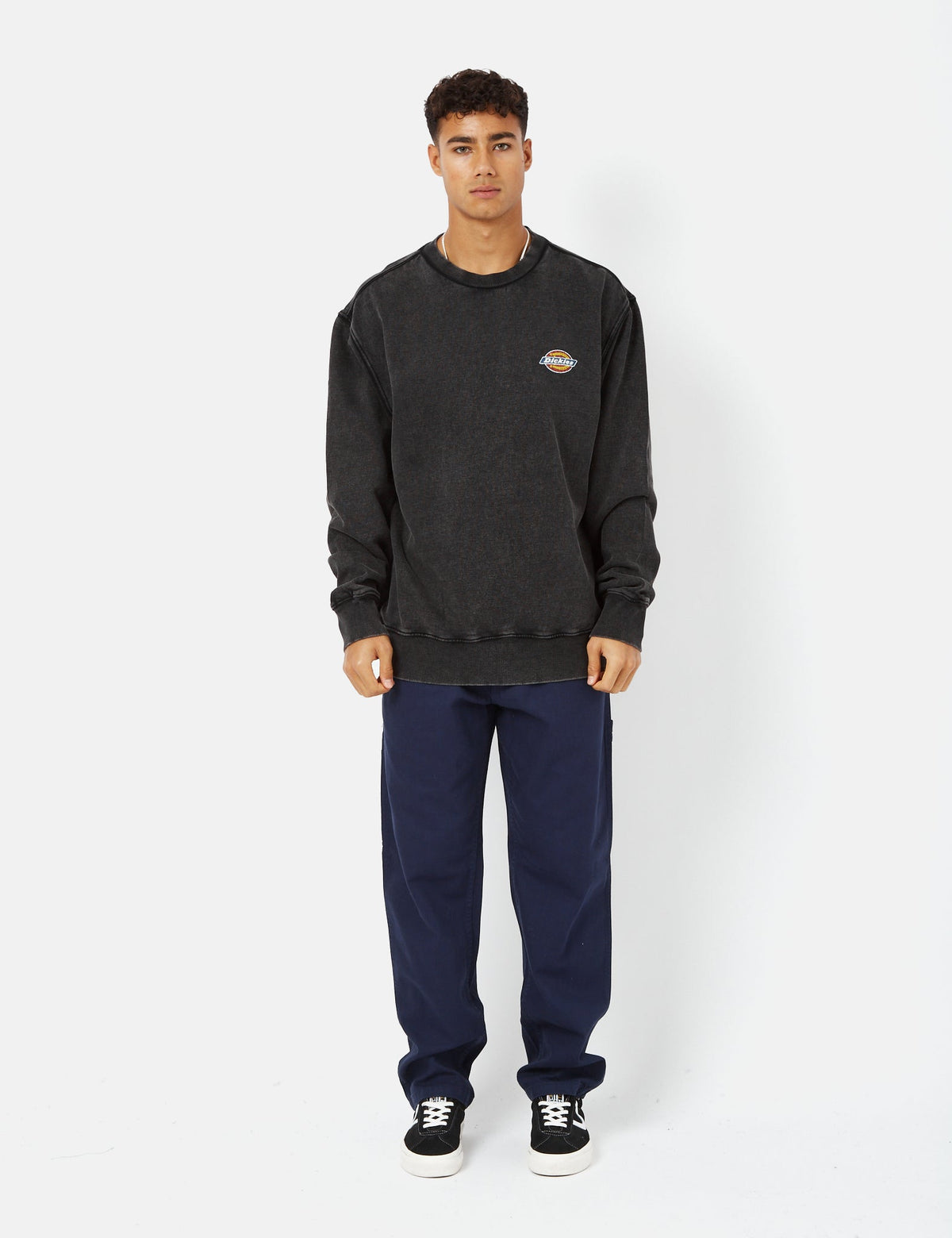 Icon Washed Sweatshirt - Black