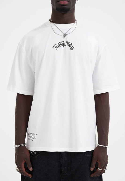 Mens Death Before Dishonor Eagle Relaxed T-Shirt - White