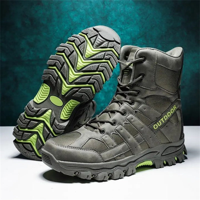 Men's Lightweight Breathable Durable Anti-slip Hiking Boots Combat Army Boots Work Boots