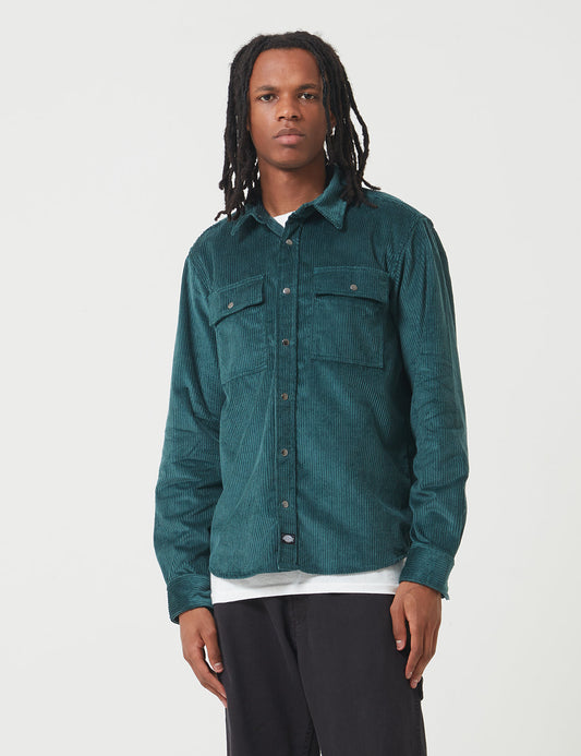 Ivel Cord Shirt - Forest Green