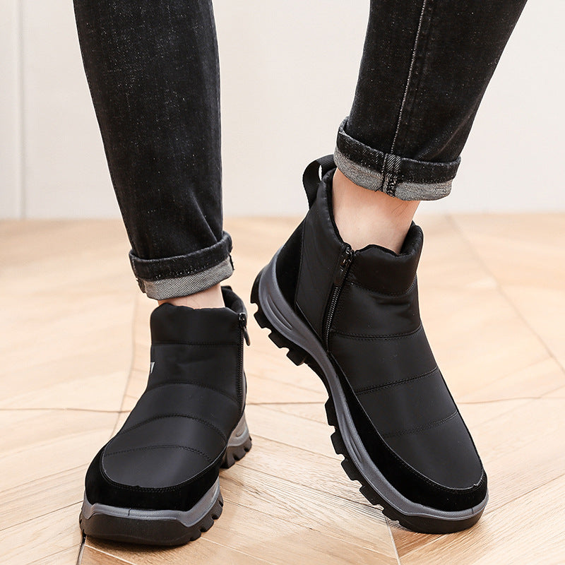(Limited Time 49% Discount Event) Men's Orthopedic Arch Support Wide Toe Snow Boots Comfortable Waterproof Non-slip Warm Work Shoes