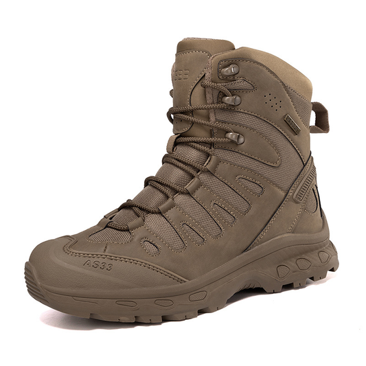 Men's Anti-Sprain Military Tactical Work Boots Waterproof Non-Slip Anti-Puncture Hiking Boots