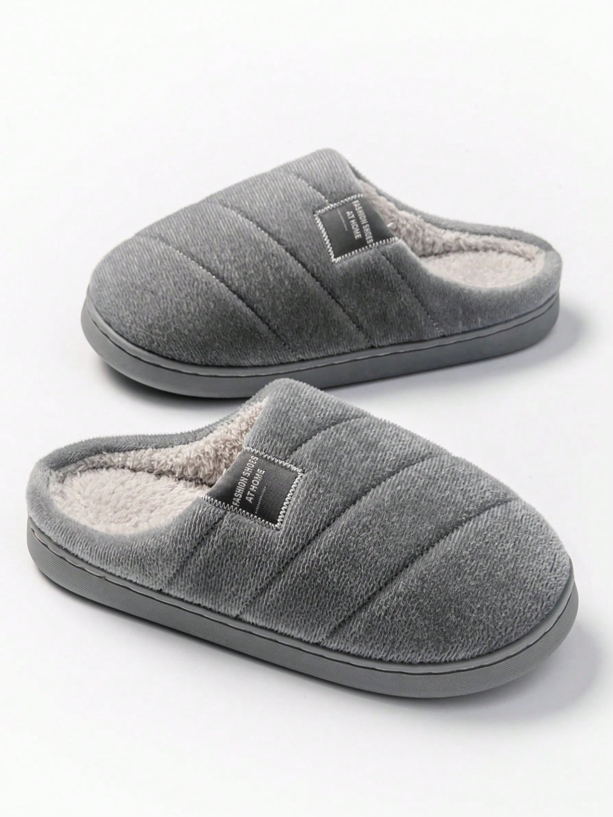 Warm And Comfortable Plush Slippers, Non-Slip Indoor Shoes