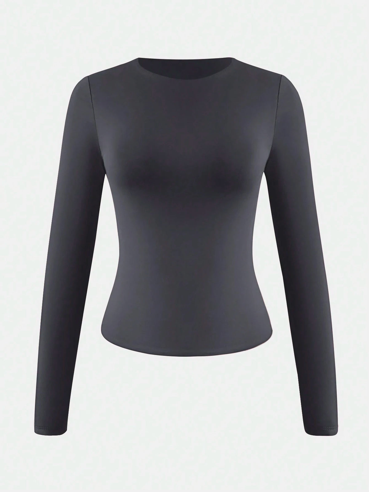 Women's Elastic Fitted White Top, Casual Nightclub Long Sleeve Bright Red T-Shirt, Autumn/Winter/Spring