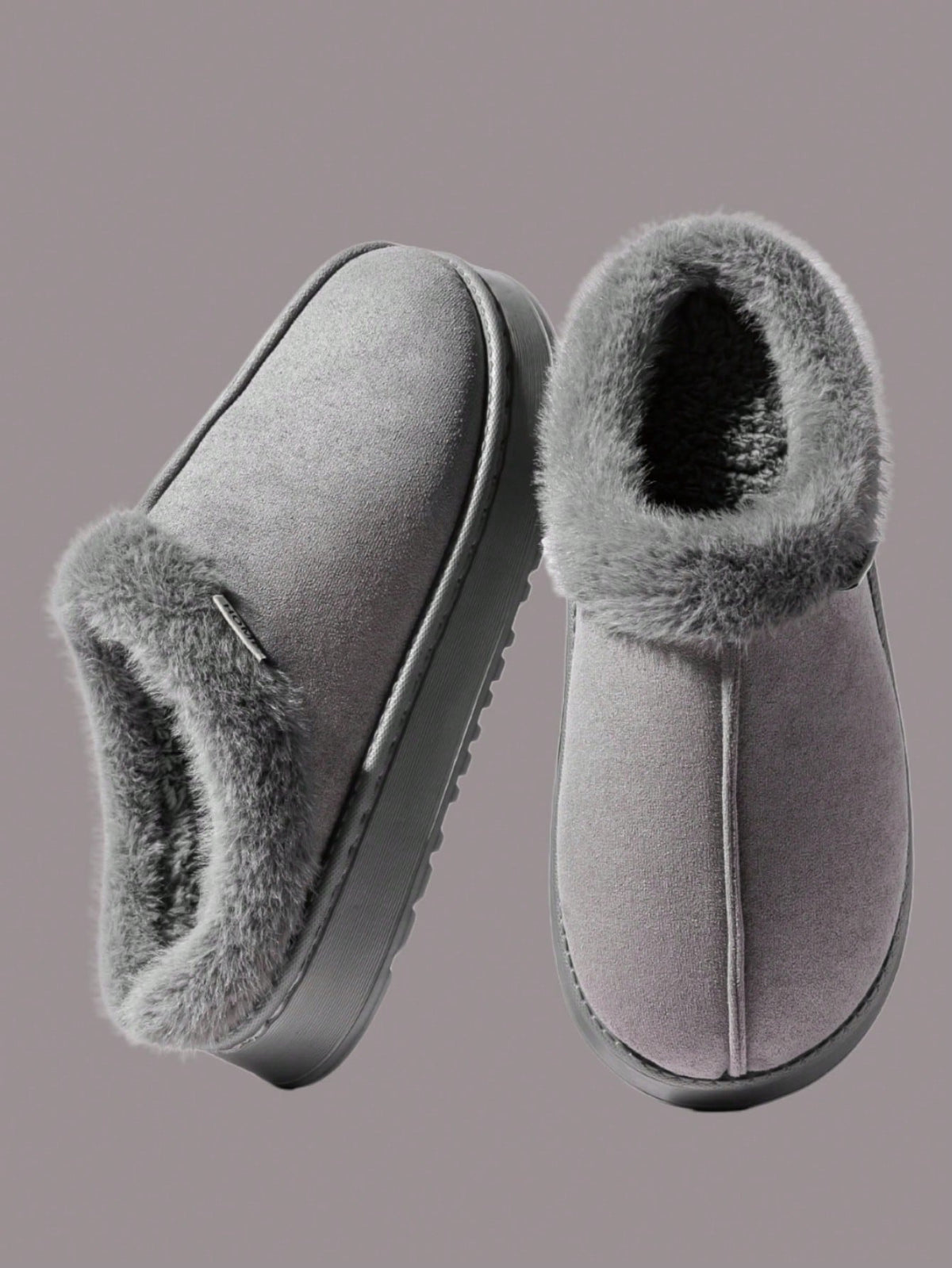 Fashionable & Cozy Men's Coffee Fuzzy Slippers