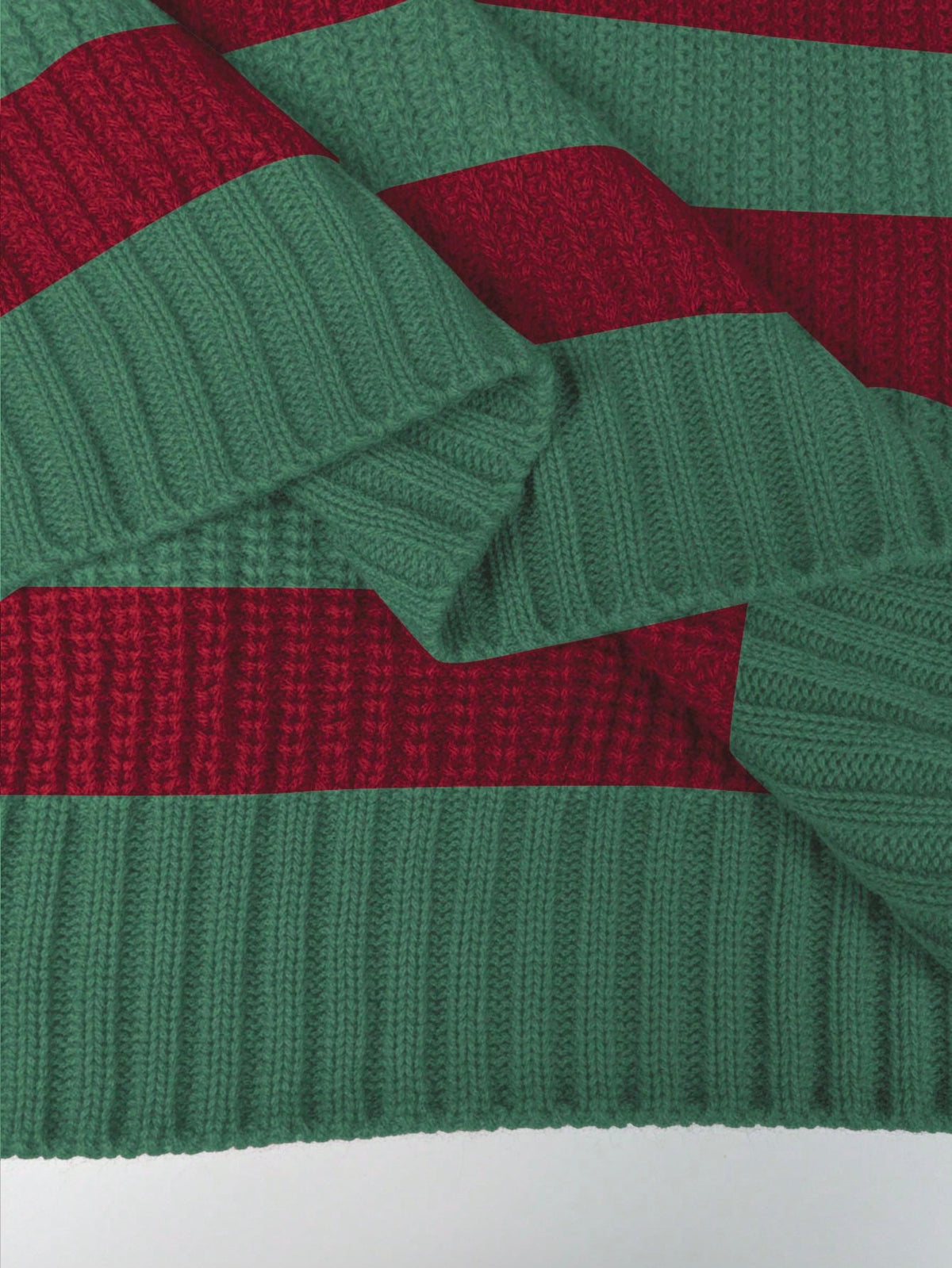 SoleilVie Striped Pattern Drop Shoulder Sweater,Long Sleeve Tops Knit Pullover Fall Winter Sweater