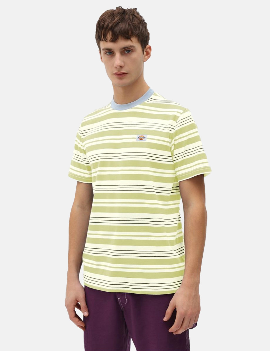Wheaton T-Shirt (Striped) - Mellow Green