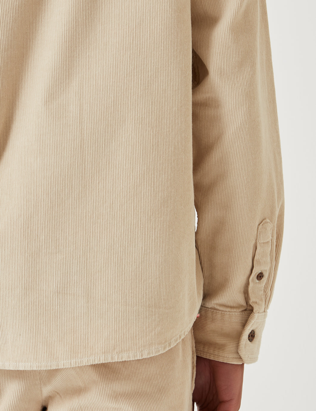 Bayville Cord Shirt - Oyster Grey