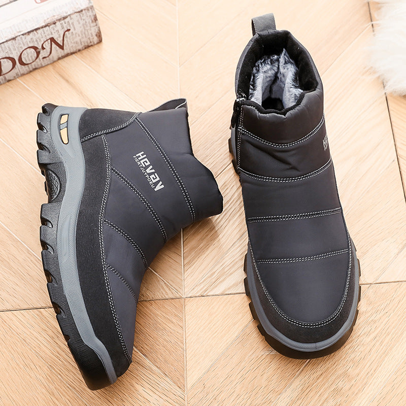 (Limited Time 49% Discount Event) Men's Orthopedic Arch Support Wide Toe Snow Boots Comfortable Waterproof Non-slip Warm Work Shoes