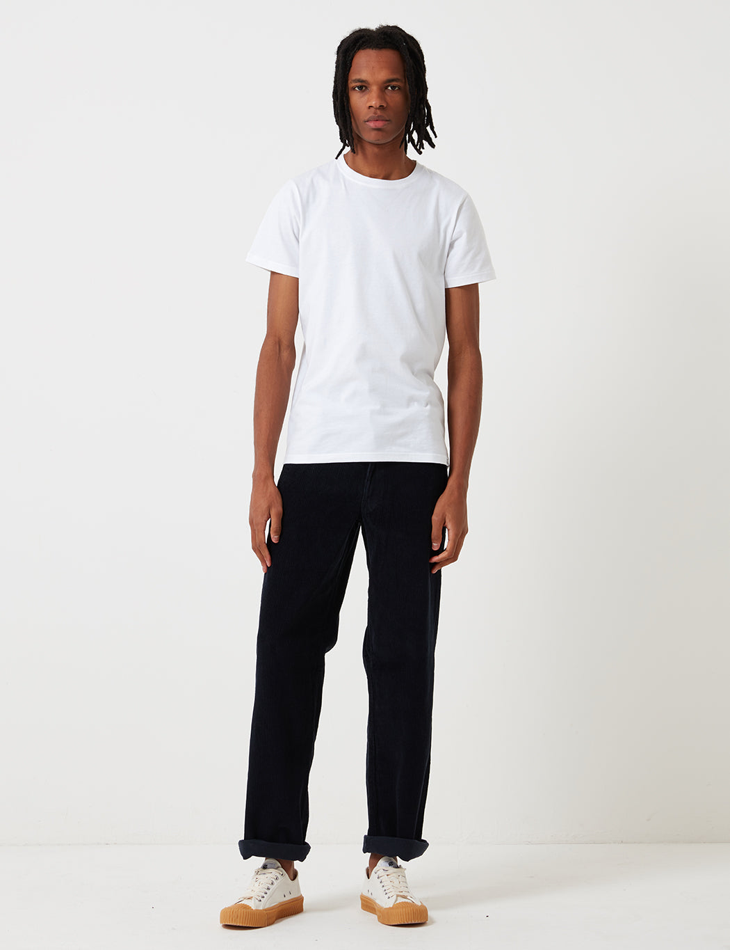 873 Cord Work Pant (Slim Straight) - Dark Navy Blue
