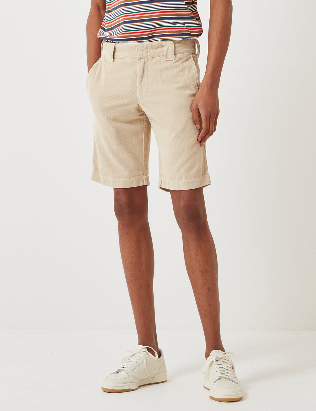 Fabius Cord Shorts - Oyster Grey