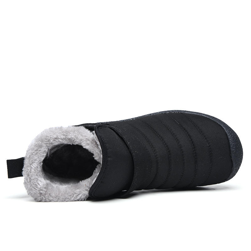 (Limited Time 49% Discount Event)  Men's Winter Warm Waterproof Non-slip Velcro Cotton Shoes Wide Toe Orthopedic Arch Support Slip-on Cotton Shoes