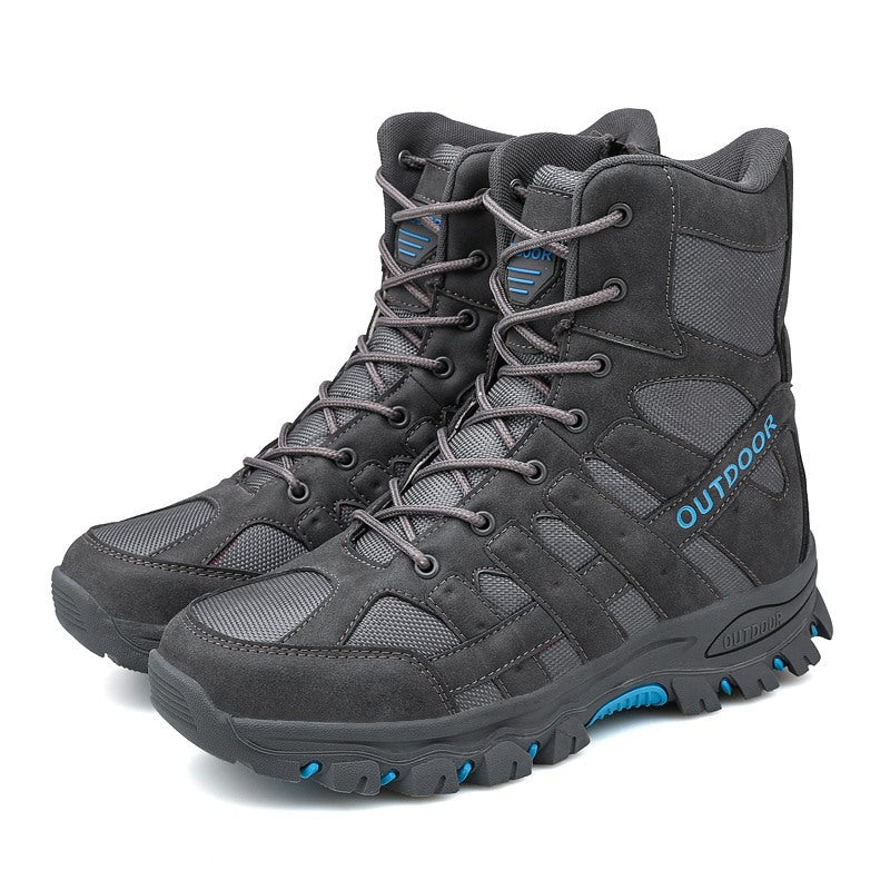 Men's Lightweight  Breathable Durable Anti-slip Hiking Boots Combat Army Boots Work Boots