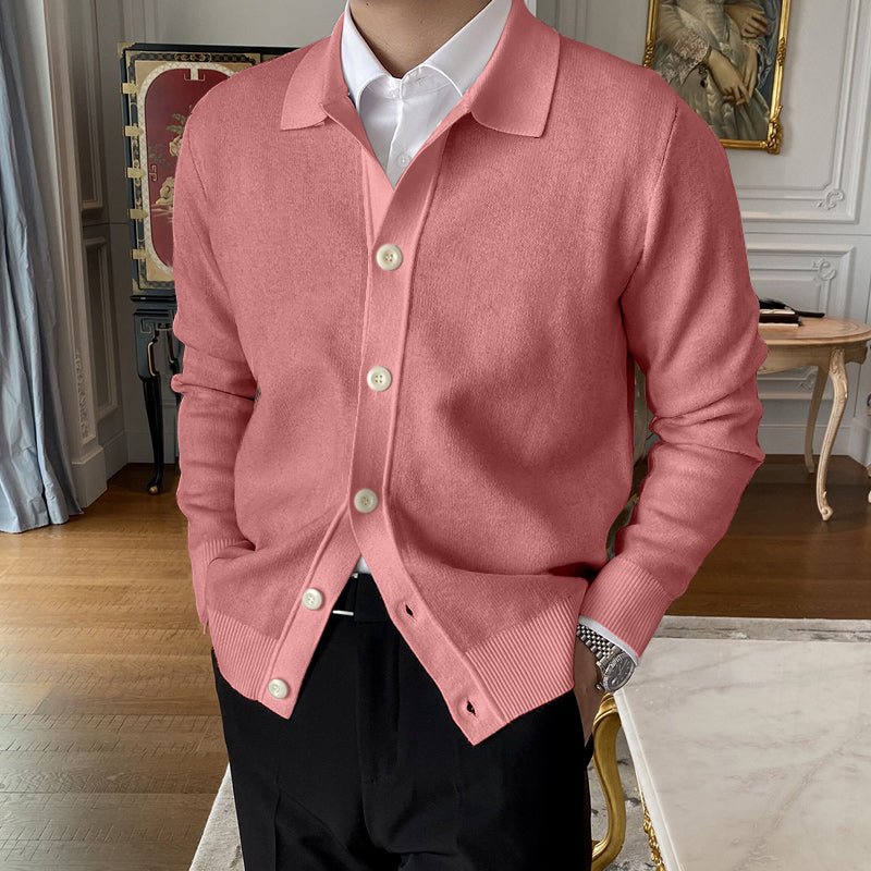 Hot Sale  50% OFFMen's Lapel Knitted Cardigan