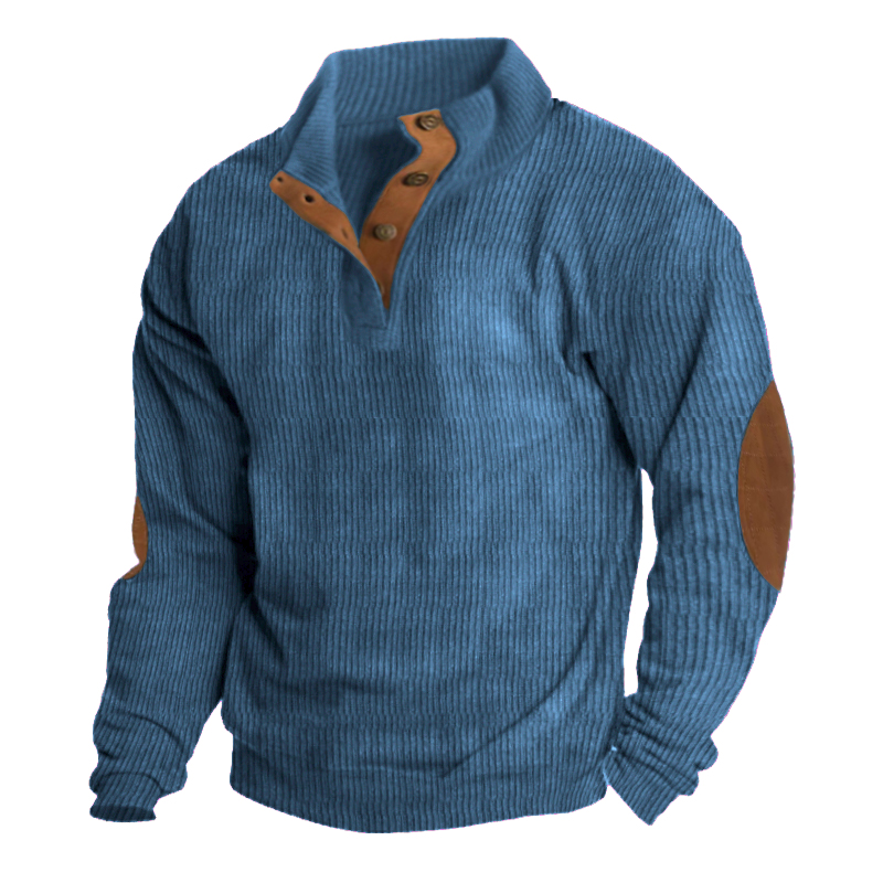 Men's Outdoor Casual Stand Collar Long Sleeve Sweatshirt