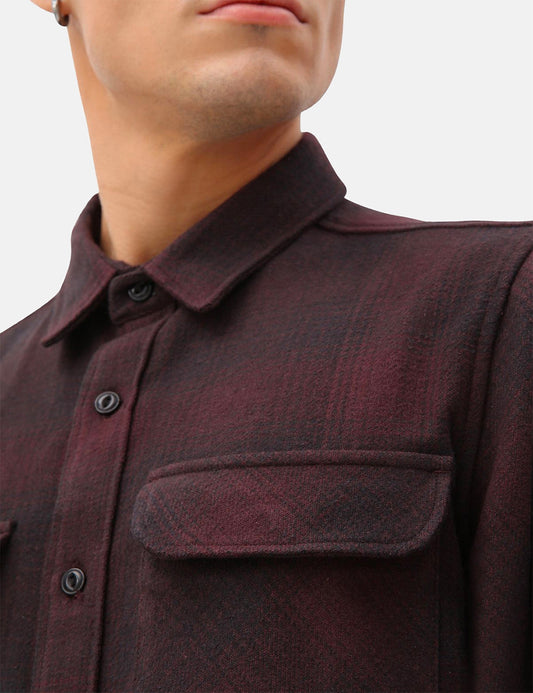 Plesent Hill Shirt - Maroon
