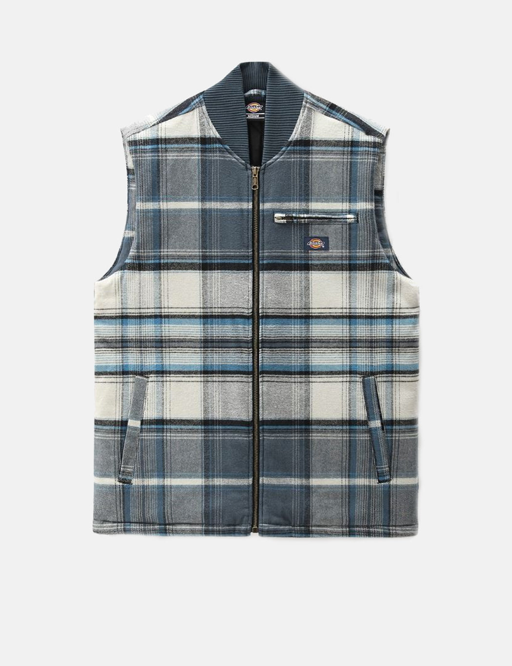 Pedro Bay Vest (Check) - Air Force Blue