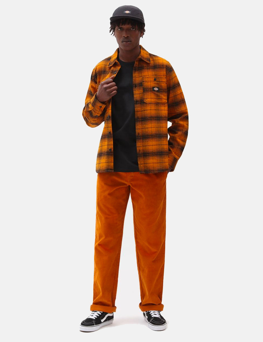 Evansville Check Shirt - Pumpkin Spice Orange