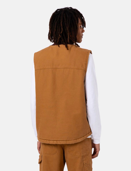 Duck Canvas Vest (Insulated) - Brown
