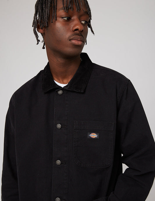 Duck Canvas Summer Chore Coat - Stone Washed Black