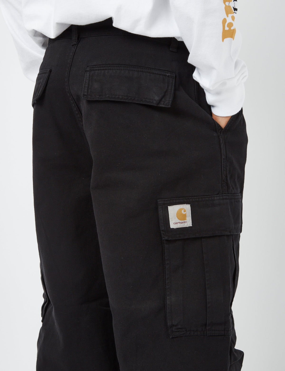 Cole Cargo Pant - Black Rinsed