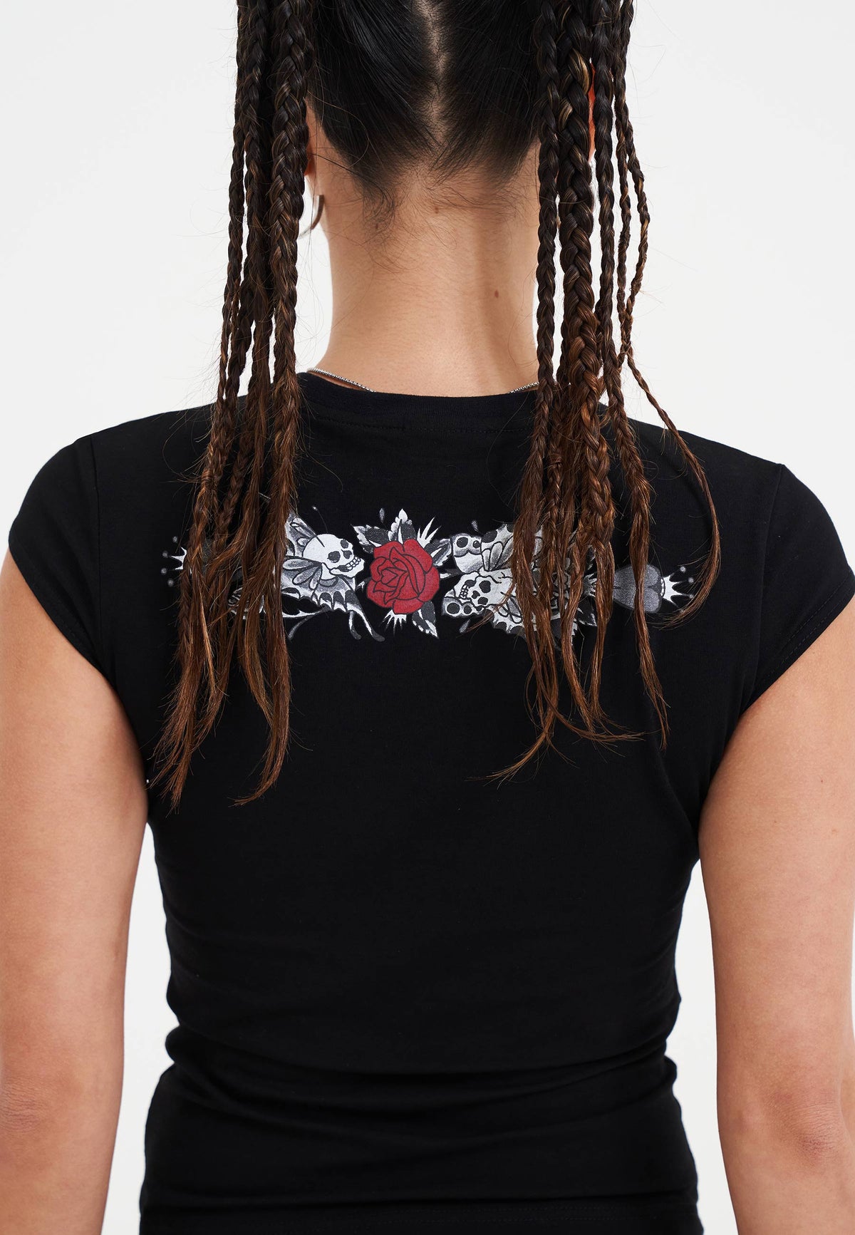 Womens Death Or Glory Love Cap Sleeve T-Shirt Top - Black