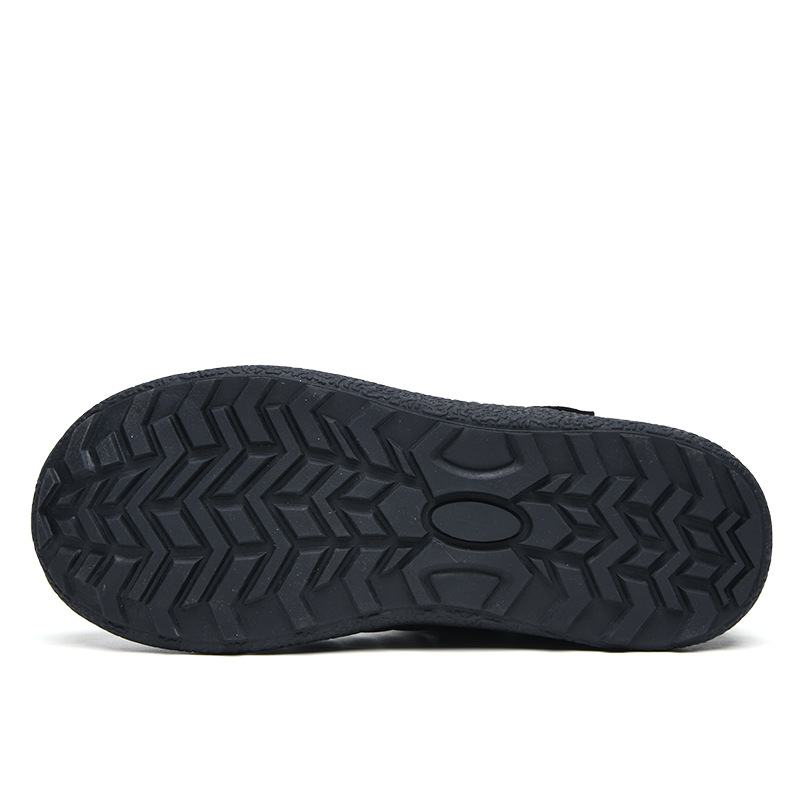 (Limited Time 49% Discount Event)  Men's Winter Warm Waterproof Non-slip Velcro Cotton Shoes Wide Toe Orthopedic Arch Support Slip-on Cotton Shoes