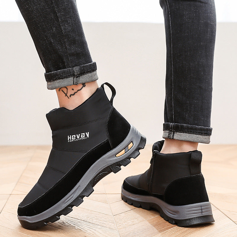 (Limited Time 49% Discount Event) Men's Orthopedic Arch Support Wide Toe Snow Boots Comfortable Waterproof Non-slip Warm Work Shoes