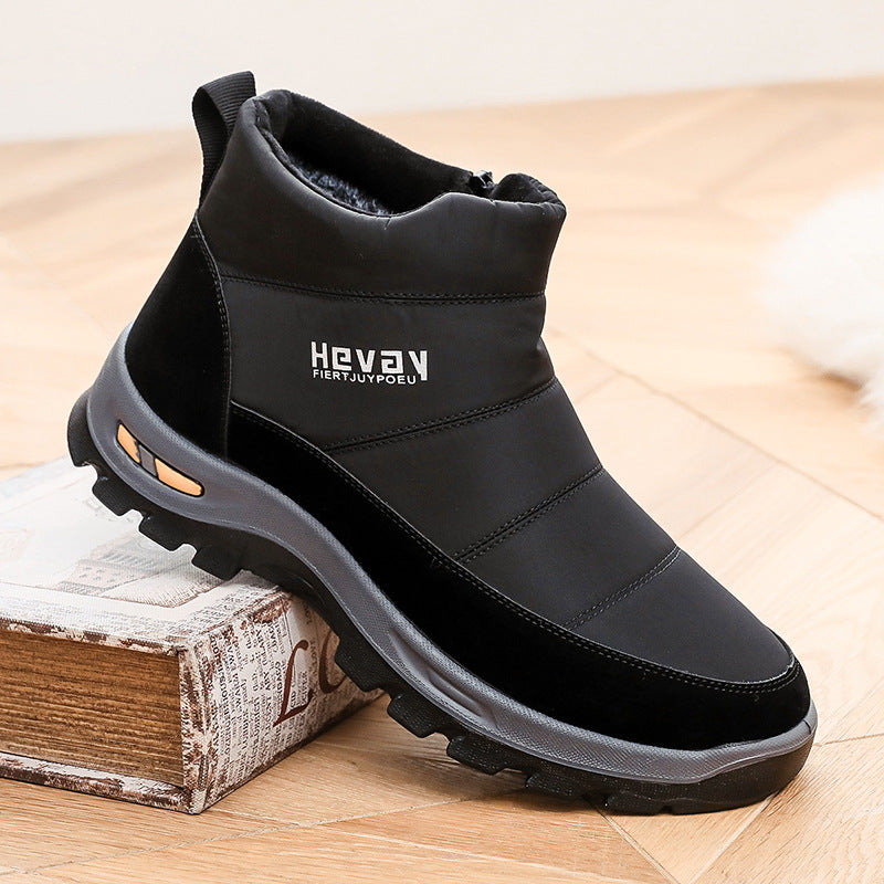 (Limited Time 49% Discount Event) Men's Orthopedic Arch Support Wide Toe Snow Boots Comfortable Waterproof Non-slip Warm Work Shoes