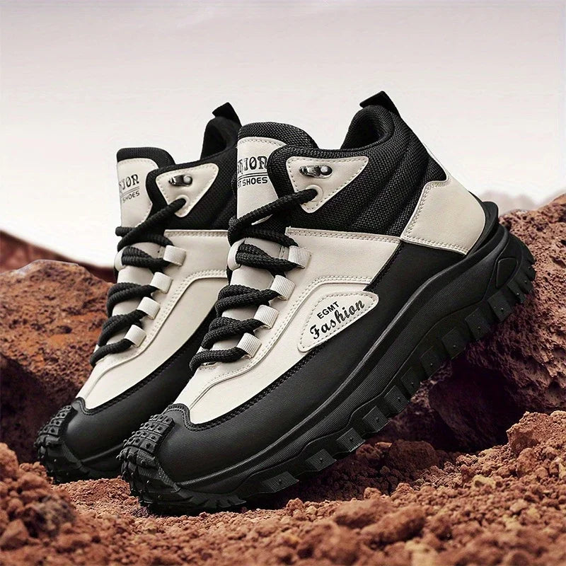 (⏰Limited Time Sale 70% OFF) Men’s Work Hiking Boots – Waterproof, Non-Slip, Puncture and Smash Resistant, Wide Toe, Arch Support – Ideal for Daily Wear and Outdoor Adventures