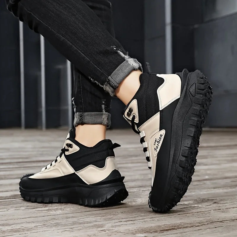 (⏰Limited Time Sale 70% OFF) Men’s Work Hiking Boots – Waterproof, Non-Slip, Puncture and Smash Resistant, Wide Toe, Arch Support – Ideal for Daily Wear and Outdoor Adventures